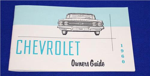 OM CHEV 1960 OWNERS MANUAL  20223