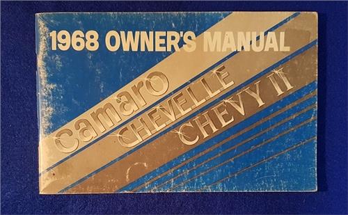 OM CHEV 1968 CAMARO OWNERS MANUAL  20323