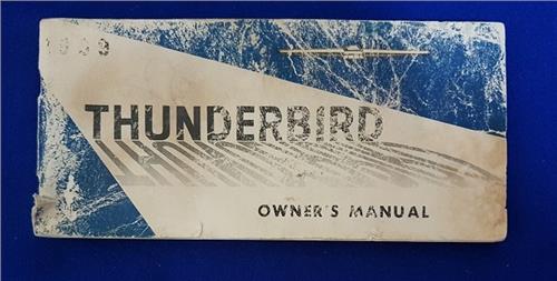 OM FORD 1969 THUNDERBIRD OWNERS MANUAL  20339