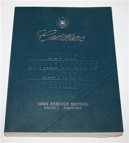 1994 CADILLAC 2 VOLUME WORKSHOP MANUAL SET 20433