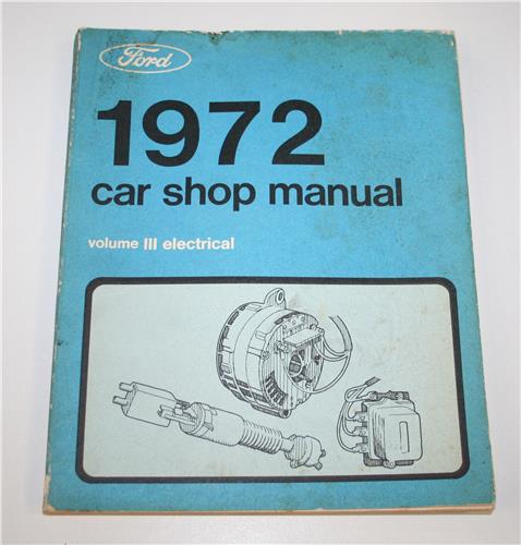 1972 FORD 5 VOLUME WORKSHOP MANUAL SET 20379