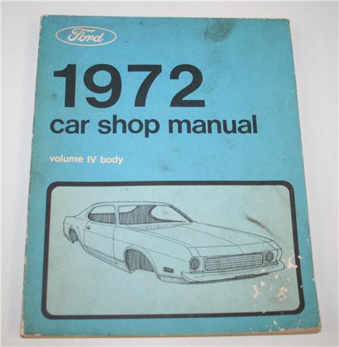 1972 FORD 5 VOLUME WORKSHOP MANUAL SET 20379