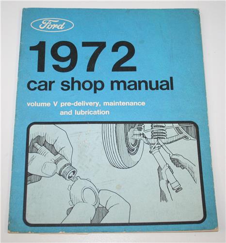 1972 FORD 5 VOLUME WORKSHOP MANUAL SET 20379