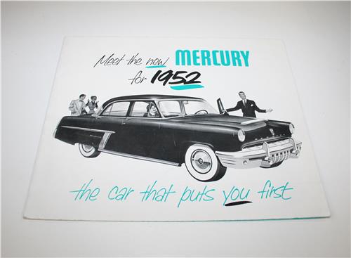 SB MERCURY 1952 FOLD OUT SALES BROCHURE  20159