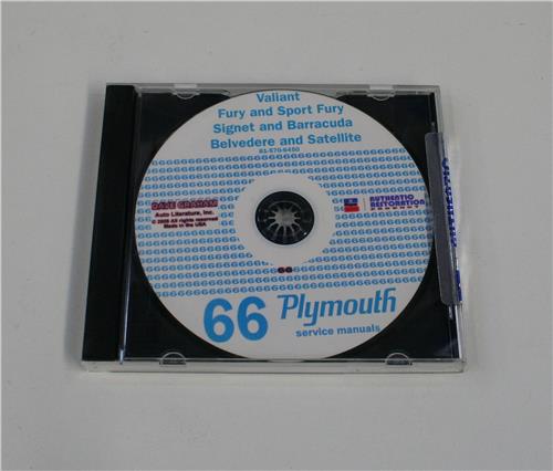 CD PLYMOUTH 1966 WORKSHOP MANUAL ON CD  20301