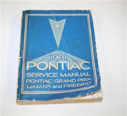 SM PONTIAC 1881 G/PRIX LEMANS FIREBIRD WORKSHOP MANUAL  20415